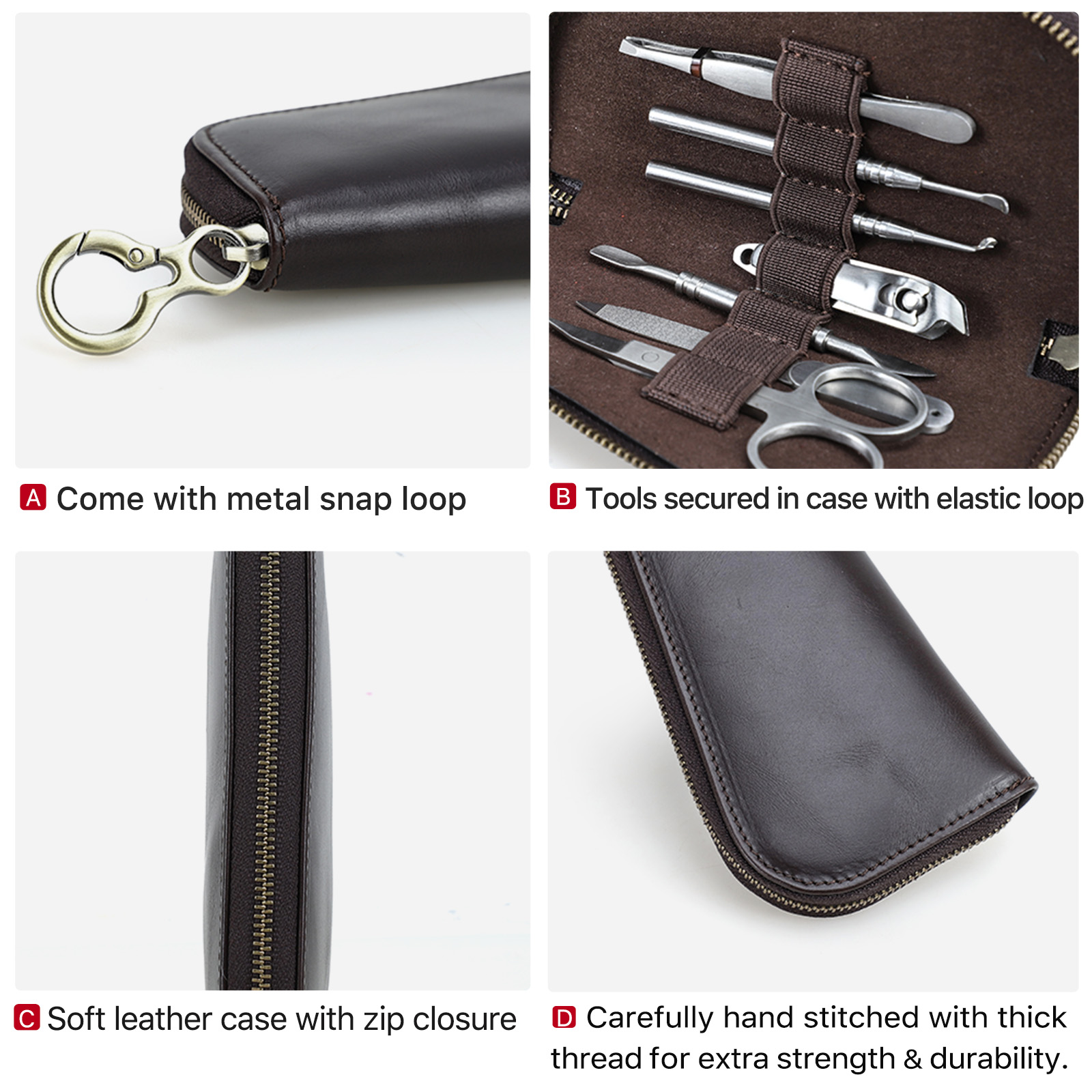 Genuine Leather Travel Case fo - đánh giá và giá Trimming Scissor Set