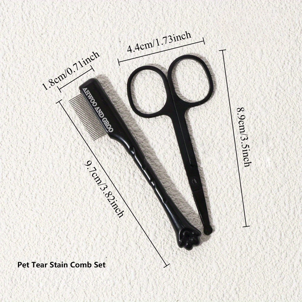Pet Facial Cleaning Comb Set R - đánh giá và giá Trimming Scissor Set