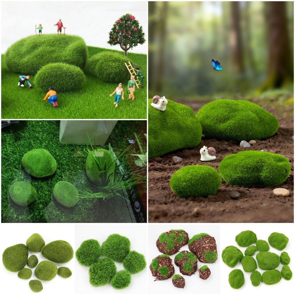 2/4/6/10PCS Green Artificial M - đánh giá và giá Planted Aquarium Models