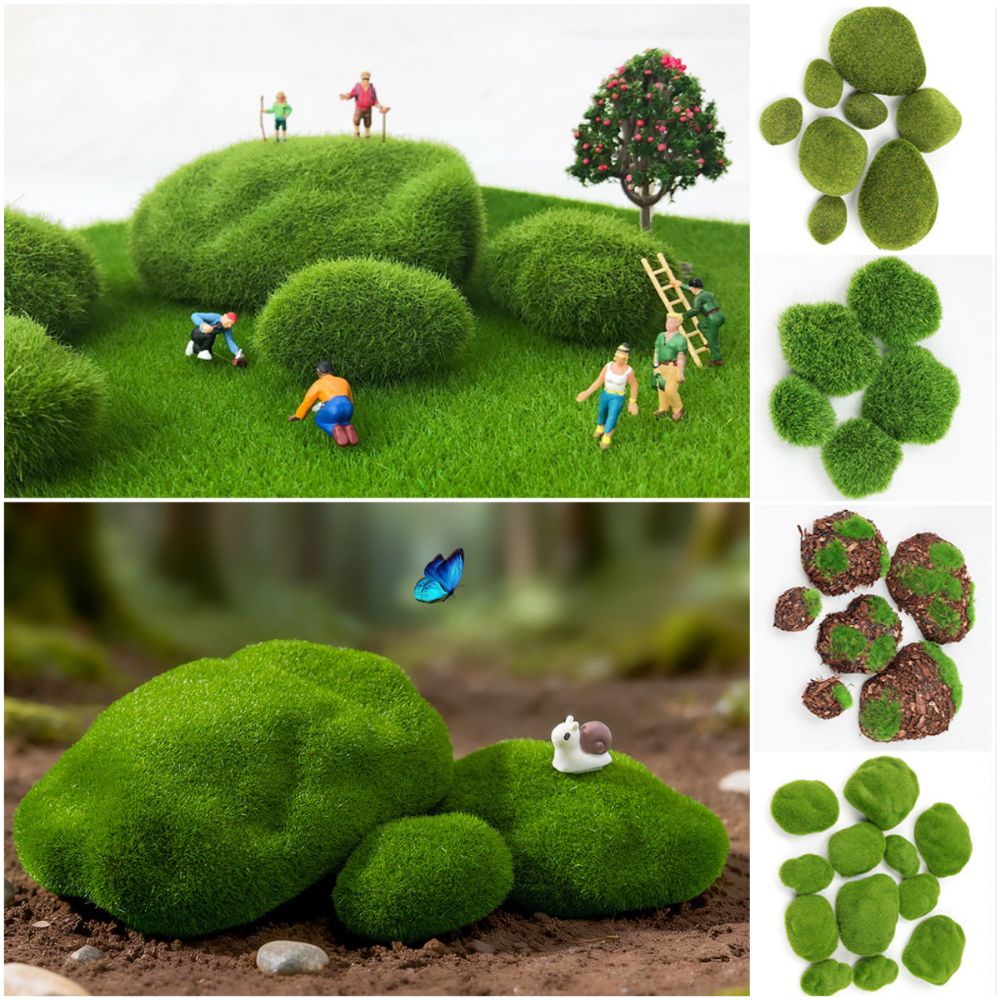 2/4/6/10PCS Green Artificial M - đánh giá và giá Planted Aquarium Models