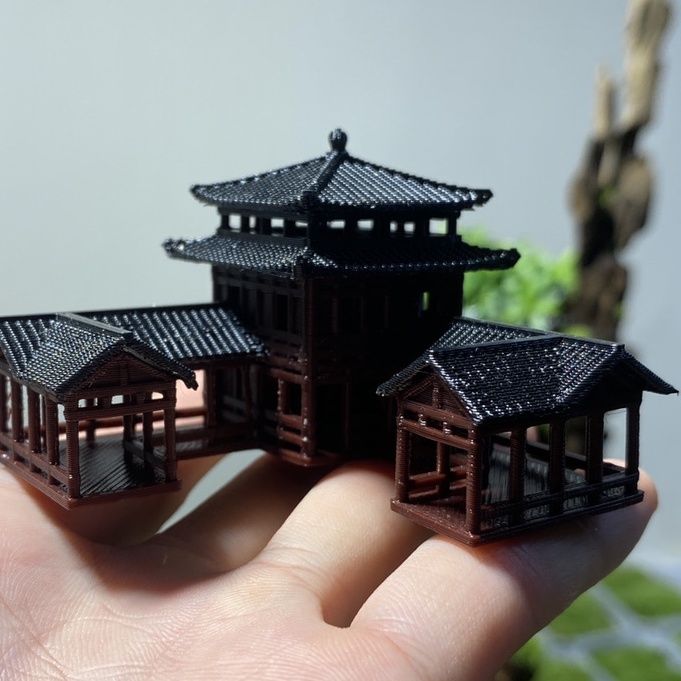 Plastics Chinese Style Ancient - đánh giá và giá Planted Aquarium Models