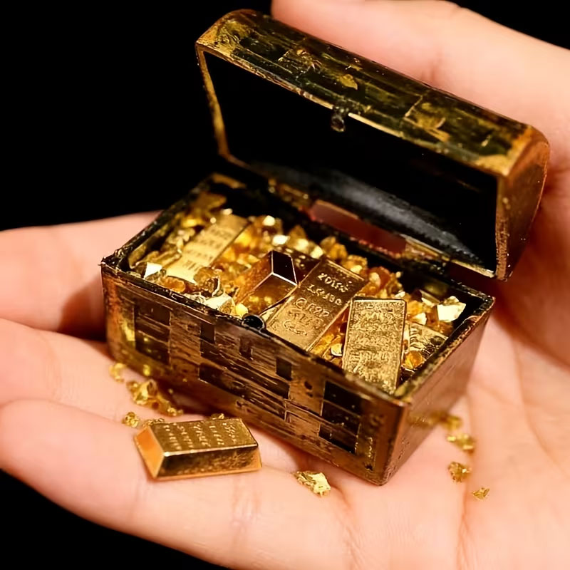 1 Set of Mini Pirate Treasure  - đánh giá và giá Planted Aquarium Models