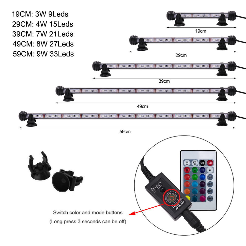 12V RGB Bể Cá Có Remote Chống  - đánh giá và giá Aquarium Plant Uk