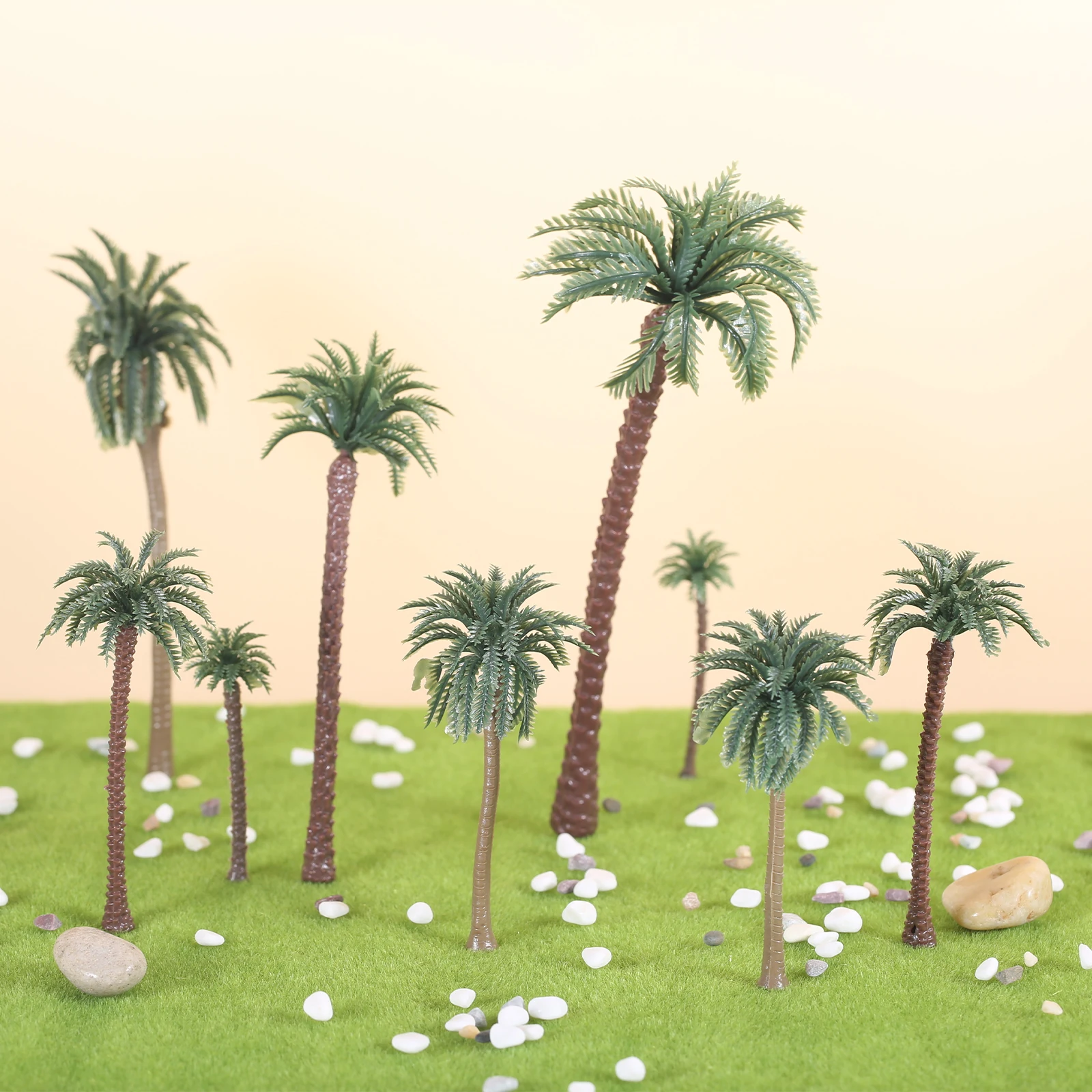 48Pcs Plastic Palm Tree Miniat - đánh giá và giá Planted Aquarium Models