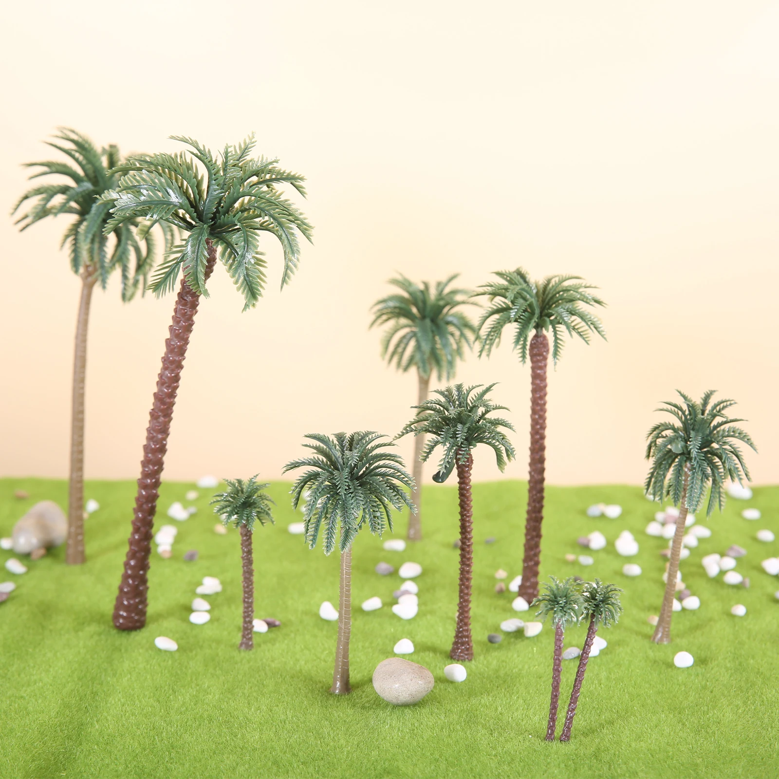 48Pcs Plastic Palm Tree Miniat - đánh giá và giá Planted Aquarium Models