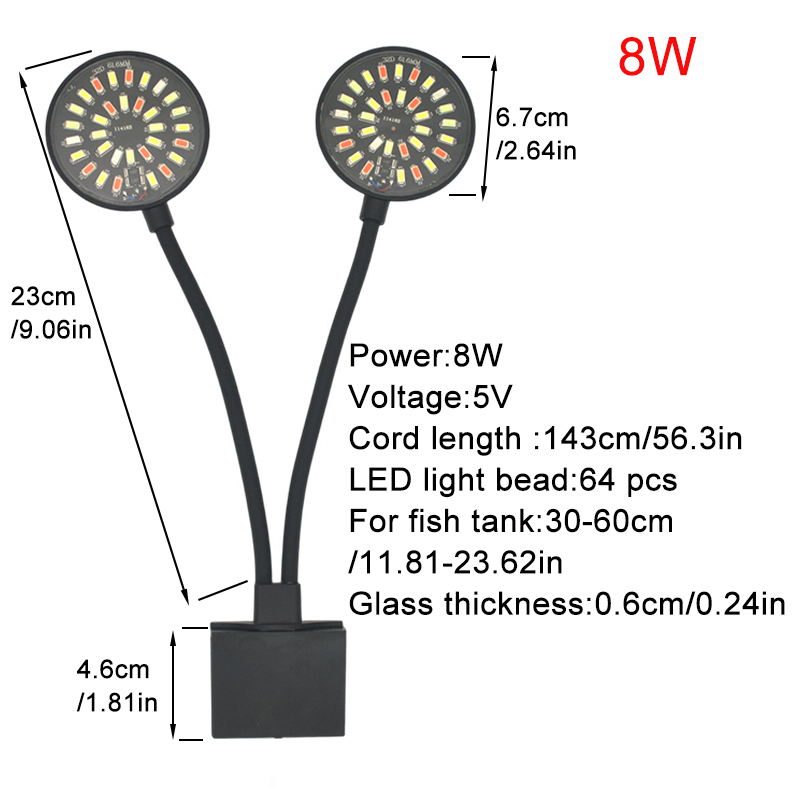 USB Aquarium LED Light Fish Ta - đánh giá và giá Aquarium Plant Light