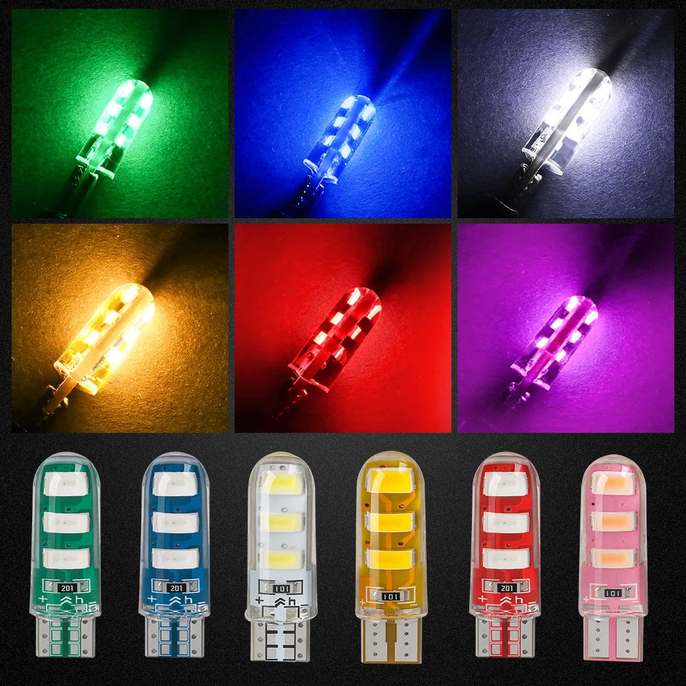 10PCS  T10 W5W Strobe Super Br - đánh giá và giá Ludwigia Super Red