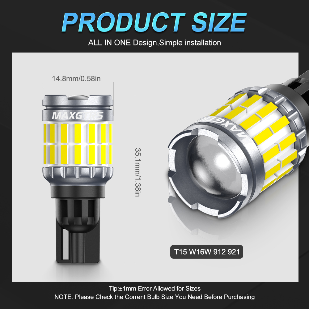 2x 2000LM Canbus T15 T16 LED R - đánh giá và giá Ludwigia Super Red