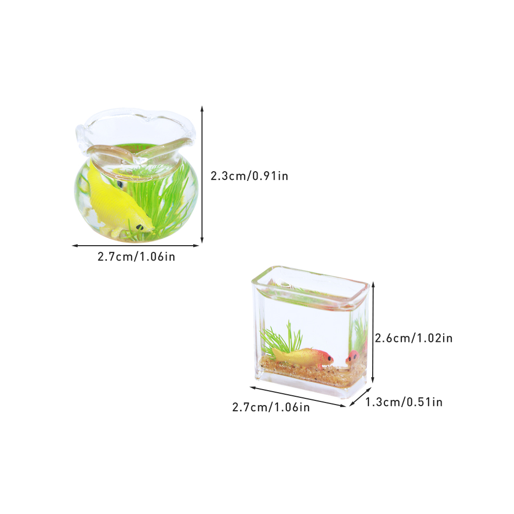 1Pc 1:12 Mini DollHouse Simula - đánh giá và giá Planted Aquarium Models