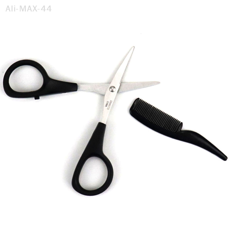 Mens Beard Mustache Comb Nose  - đánh giá và giá Trimming Scissor Set